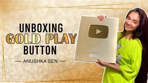 Unboxing Gold Play Button Thank You Anushkians For 1m