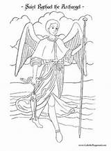 Archangel Raphael Angel sketch template