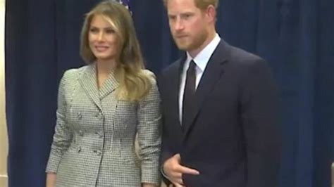Prince Harry S Hand Gestures During Meeting With Melania