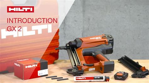 introduction    hilti gas actuated fastening tool gx  youtube