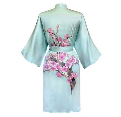 silk kimono robe  home