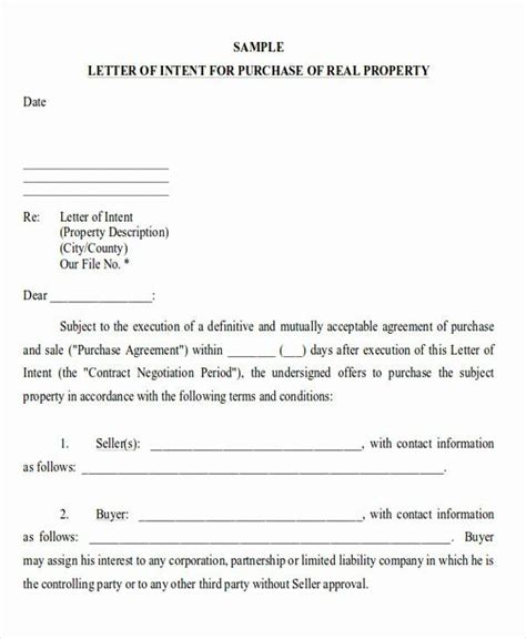 real estate letter templates elegant  sample letter  intent