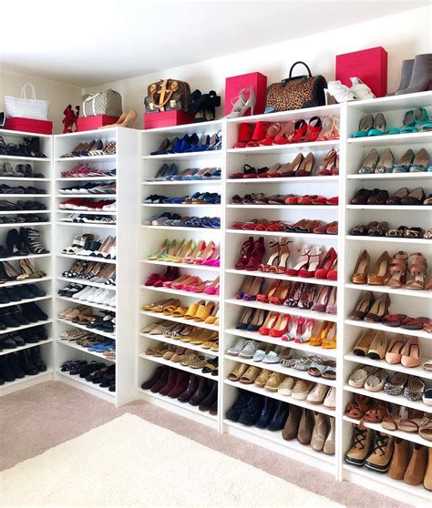 ideas  storing shoes  closet