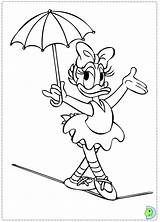 Duck Daisy Coloring Pages Dinokids Disney Mouse Ranger Color Printable Mickey Print Lone Kids Donald Minnie Umbrella Close Popular Cartoon sketch template