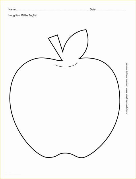 apple pages templates      printable apple template