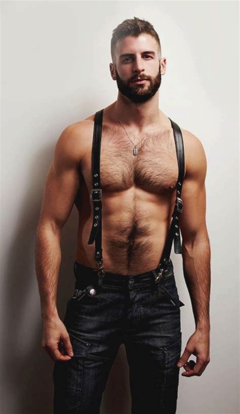 suspenders handsomely sexy men pinterest beards