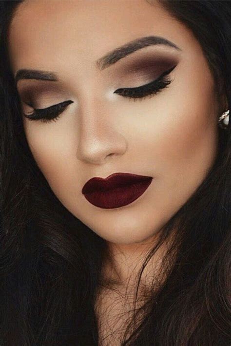 dark red lipstick makeup  mugeek vidalondon