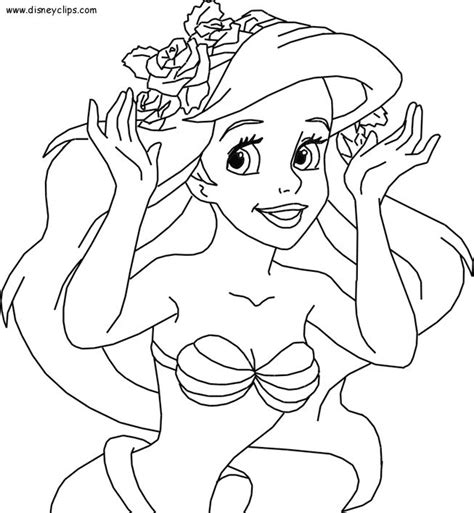image result  ariel mermaid illustration princess coloring pages