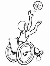 Coloring Pages Disabilities People Advertisement sketch template