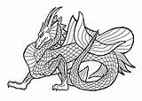 Dragon Coloring Scary Pages Printable Getcolorings Color sketch template