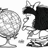 Mafalda Coloring Hellokids Personajes Lengua sketch template