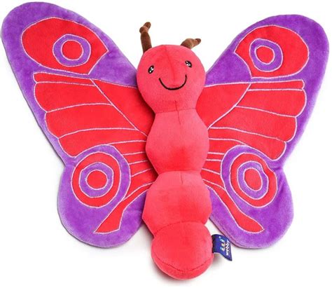 webby soft butterfly plush toy  kids red purple  cm soft