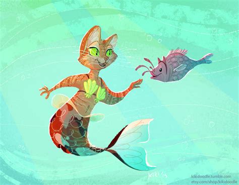 mermaid cat weasyl