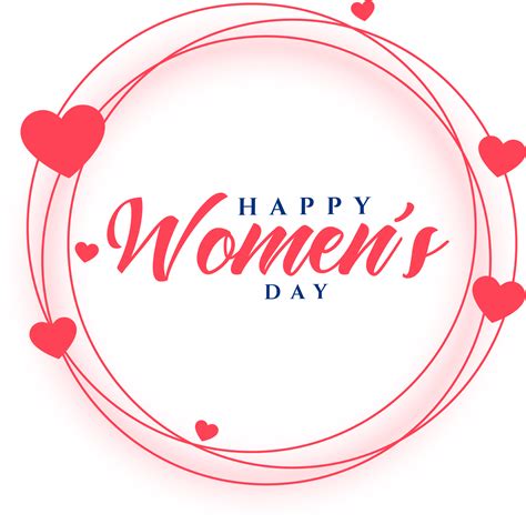 happy women s day hearts frame png happy womens day heart frame