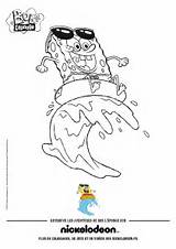 Spongebob Coloring Surfing Tube Pages Color 88kb 1500 Hellokids Print sketch template