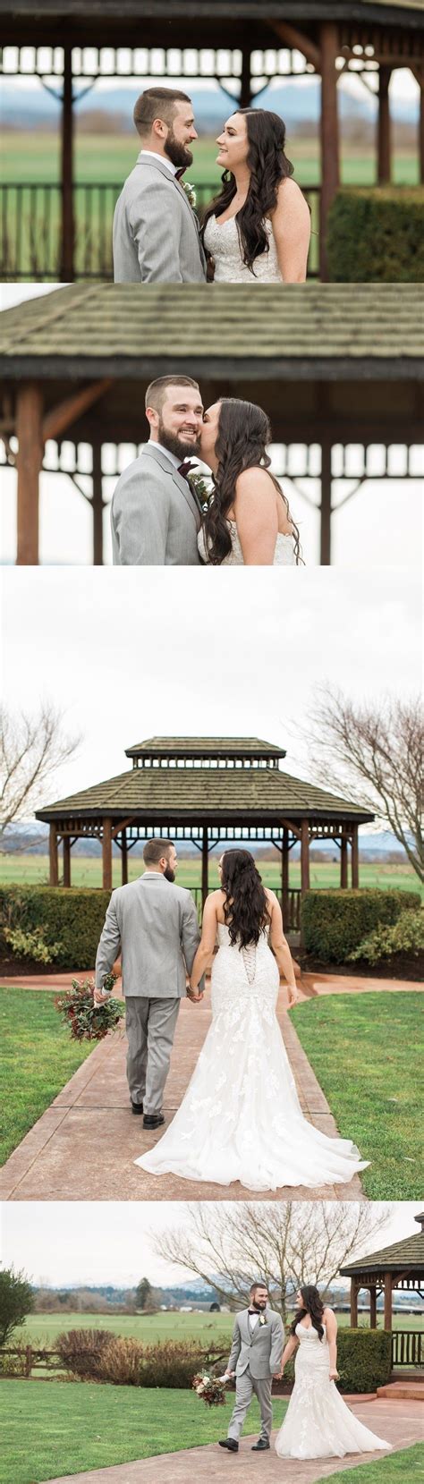 Photos Of A Bride And Groom Holding Hands And Kissing
