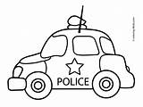 Drawing Outline Vehicle Car Police Coloring Getdrawings sketch template