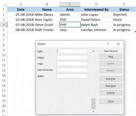 How To Create A Data Entry Form In Excel Step By Step Guide