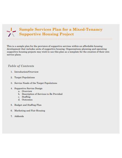 service plan templates google docs word pages