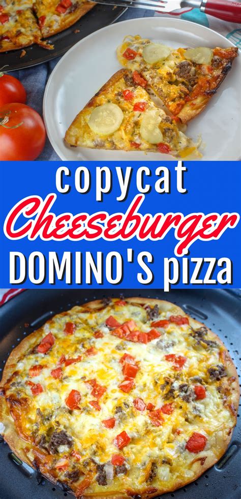 copycat dominos cheeseburger pizza  food hussy