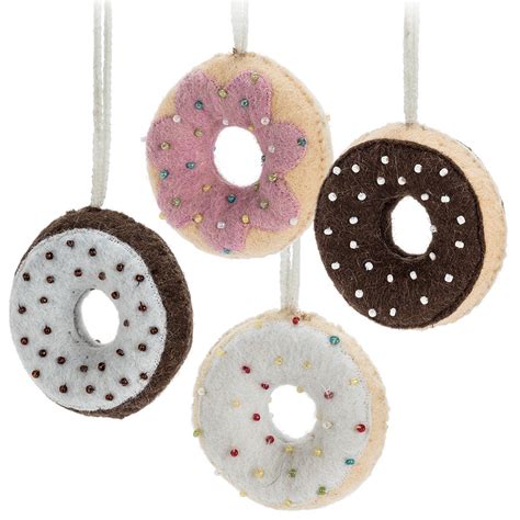 felt donut ornaments  weed patch