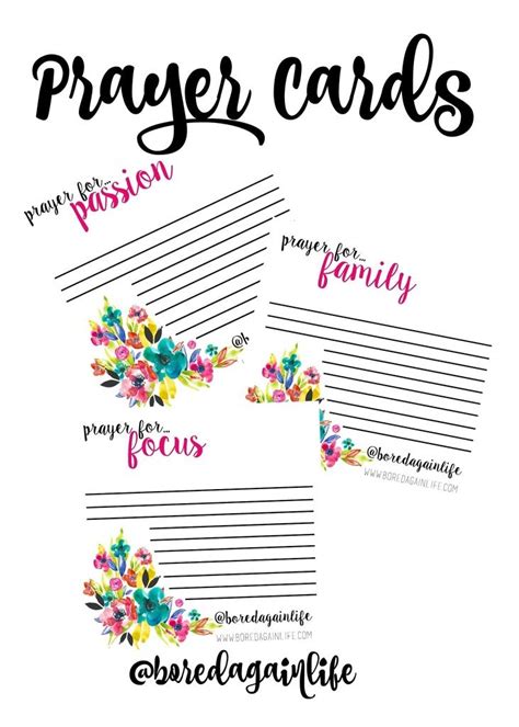 fervent prayer cards printable prayers printable worksheets