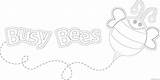 Buzzing Coloring4free Bees sketch template