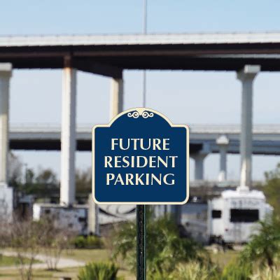 future resident parking sign    signquick