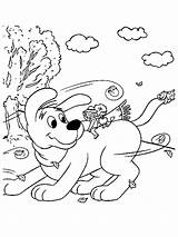 Coloring Clifford Pages Printable Dog Kids Halloween Puppy Red Windy Color Print Disney Big Emily Cartoons Choose Board Coloringpages1001 Picgifs sketch template