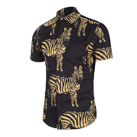 popular zebra print mens dress shirt buy cheap zebra print mens dress
