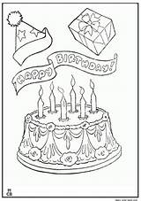 Birthday Coloring Pages Color sketch template