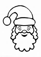 Santa Face Coloring Pages Claus Head Printable Beard Drawing Clipart Color Colouring Template Kids Christmas Library Getdrawings Print Popular sketch template