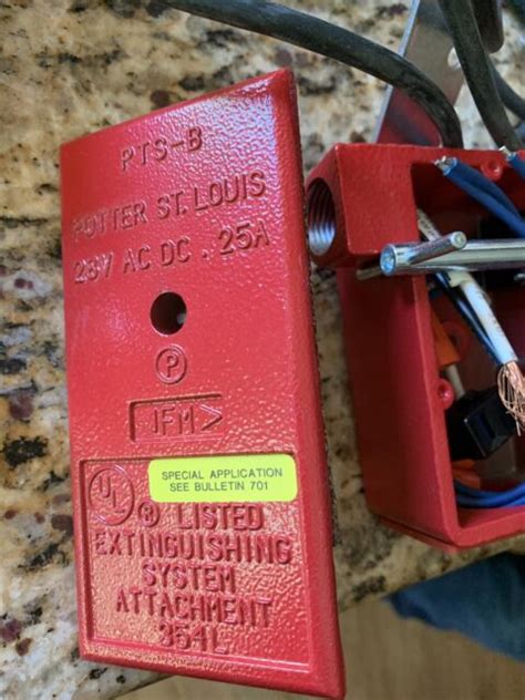 fire alarm tamper switch potter pts  ebay