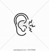 Earache Ear sketch template