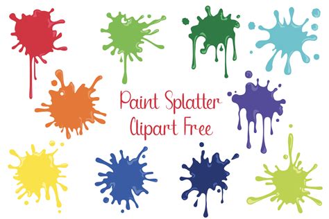paint splatter clipart  graphic   graphic bundles creative