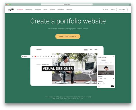 portfolio website builders  creatives  colorlib