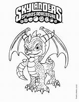 Spyro Coloring Pages Printable Getcolorings Easy Color sketch template