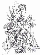 Netart Coloring Hearts Kingdom Sora Friends sketch template