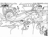 Coach Coloring Eris Submarine Her Barbie Pages Hellokids Mermaid Print Color sketch template