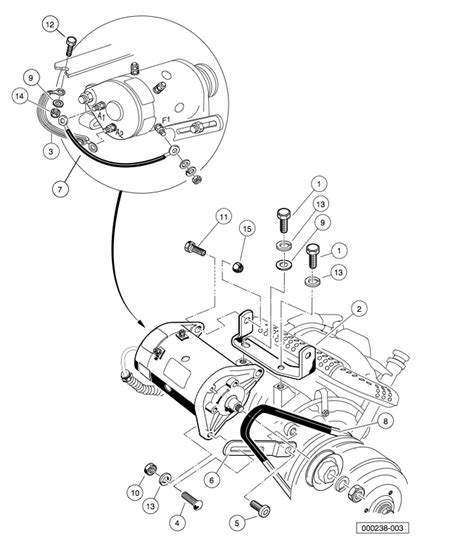 club car golf cart starter generator wiring diagram wiring diagram  schematics