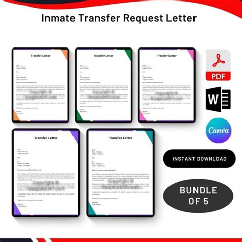sample inmate transfer request letter archives premium printable
