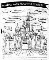 Coloring Disneyland Contests Win Trip Disney 1957 Aunt Prize Jemima Applesauce Alice Contest Apple Land Children Had First sketch template