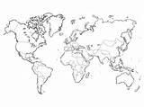 Mapamundi Planisferio Continentes Planisferios Continent sketch template