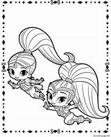 Shine Shimmer Coloring Pages Genies Printable Fluing Print Color Kids Book Template Colorear Para Marvelous 12f Adults Haunted Monster High sketch template