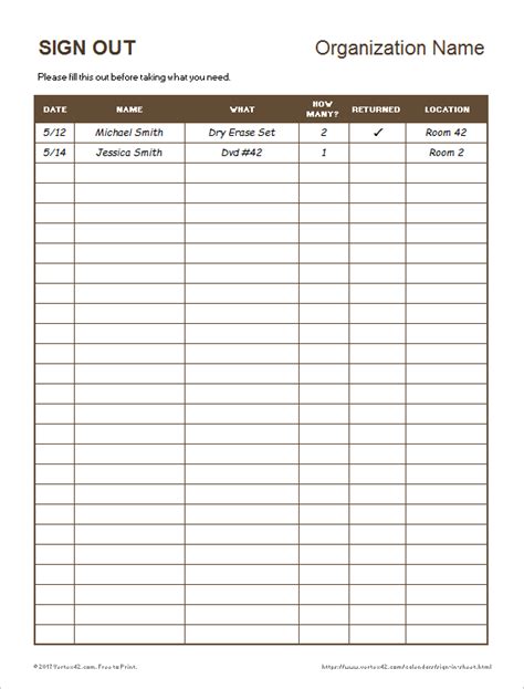 sign    sheet template excel printable  customizable