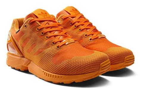 adidas originals zx flux  weave orange orange sneakers  sneakers girls casual shoes