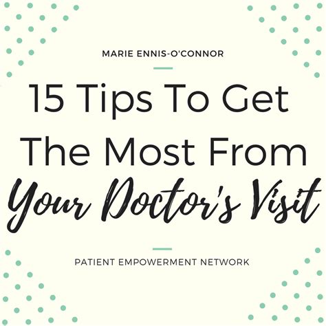 tips       doctors visit patient empowerment network