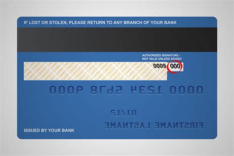 scratching   cvv number  leave  credit card void bank warning