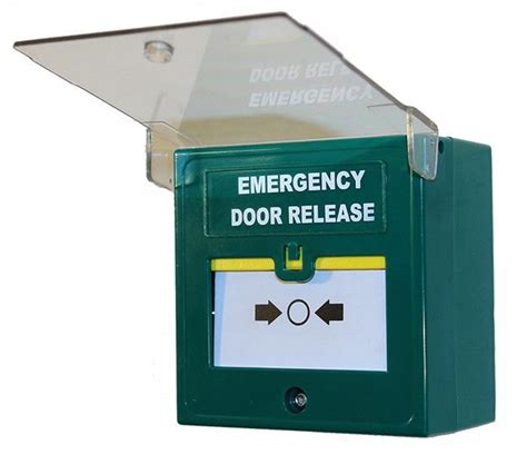 break glass call point green emergency door release  resetting access control automatic