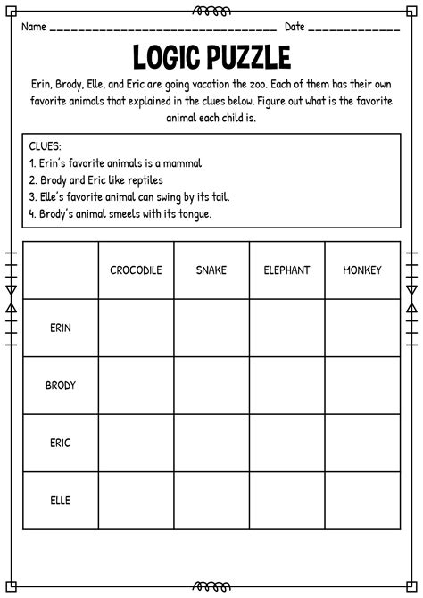 images  logic worksheets preschool preschool critical